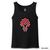 World Warcraft - Logo Black Male Athlete