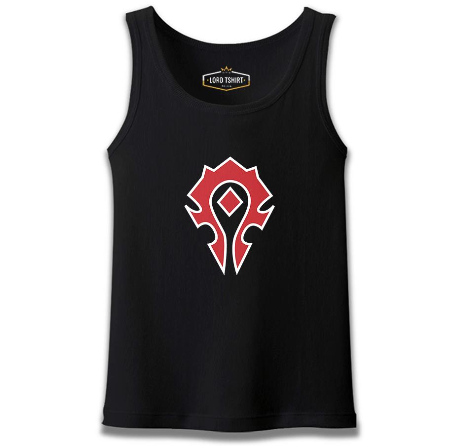 World Warcraft - Logo Siyah Erkek Atlet