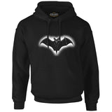 Bat Shadow Logo Black Men's Zipperless Hoodie 