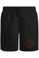 Bat Logo Unisex Black Shorts 