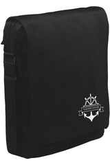 Yat Kulübü - Çapa Logo Unisex Siyah Postacı Çanta