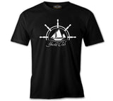 Yat Kulübü - Yatch Club Siyah Erkek Tshirt