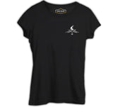 Yat Kulübü - Yatch Logo Siyah Kadın Tshirt