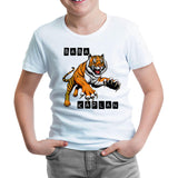 Baby Tiger White Kids Tshirt