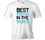 Text - Best Brother in the World White Men's Tshirt 