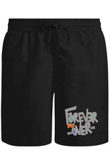 Yazı - Forever it's Over Unisex Siyah Şort