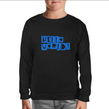 Text - Hello World Black Kids Sweatshirt