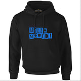Text - Hello World Black Men's Zipperless Hoodie