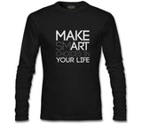 Text - Smart Black Men's Sweatshirt
