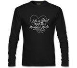 Yazılı - Seyahat Siyah Erkek Sweatshirt