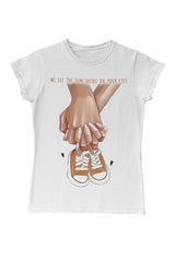 New Baby Shoes Mother's Day White Women's Tshirt