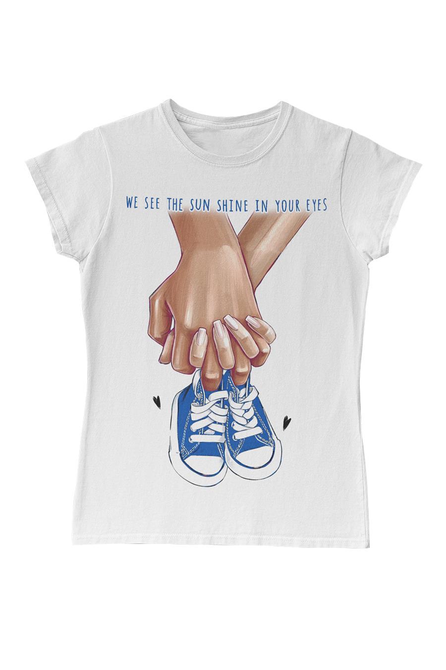 New Baby Boys Shoes Mother's Day White Women's Tshirt