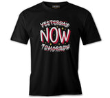 Yesterday Now Tomorrow Black Men's Tshirt