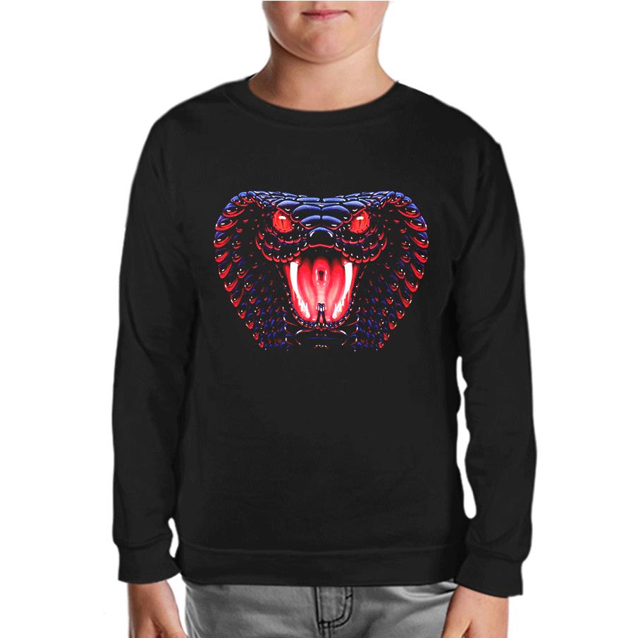 Snake Black Kids Sweatshirt