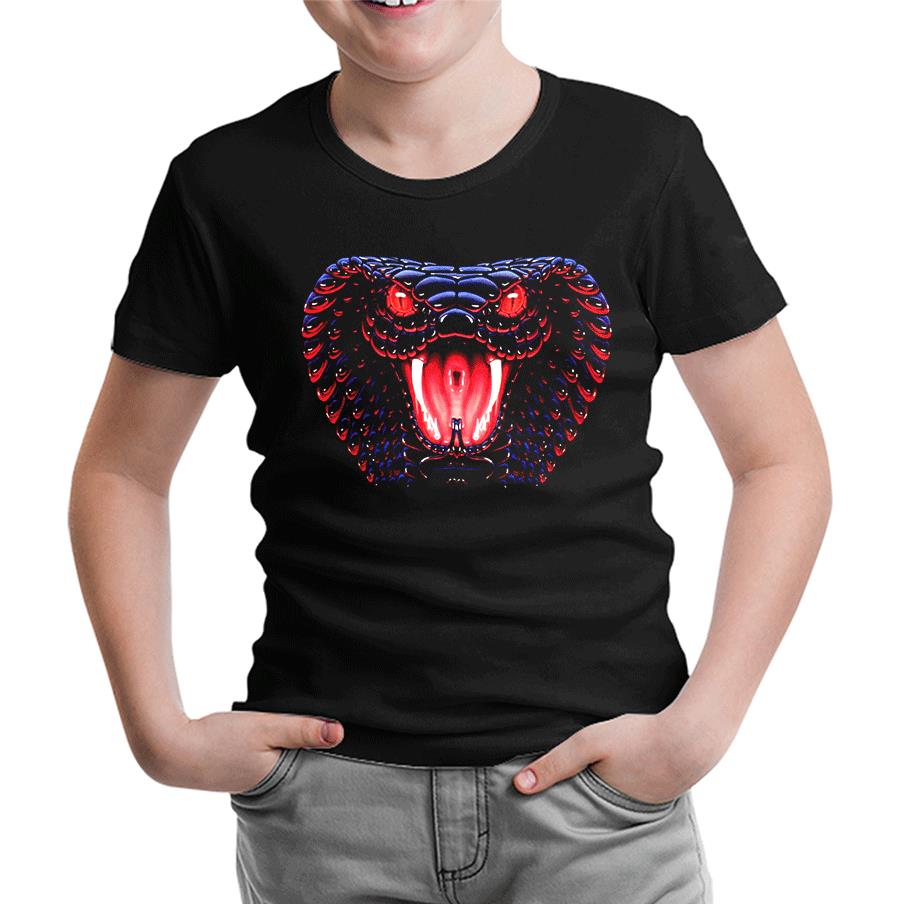 Snake Black Kids Tshirt