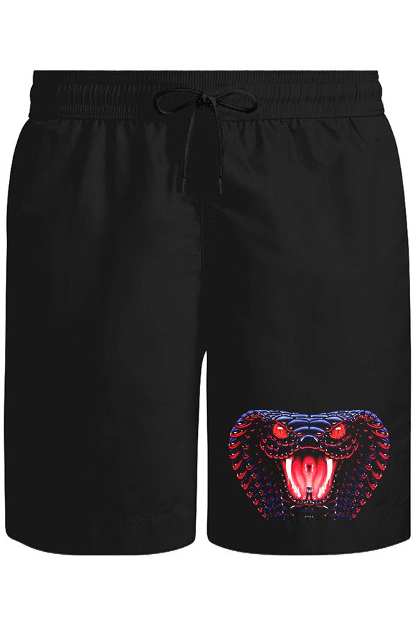 Yılan Unisex Siyah Şort