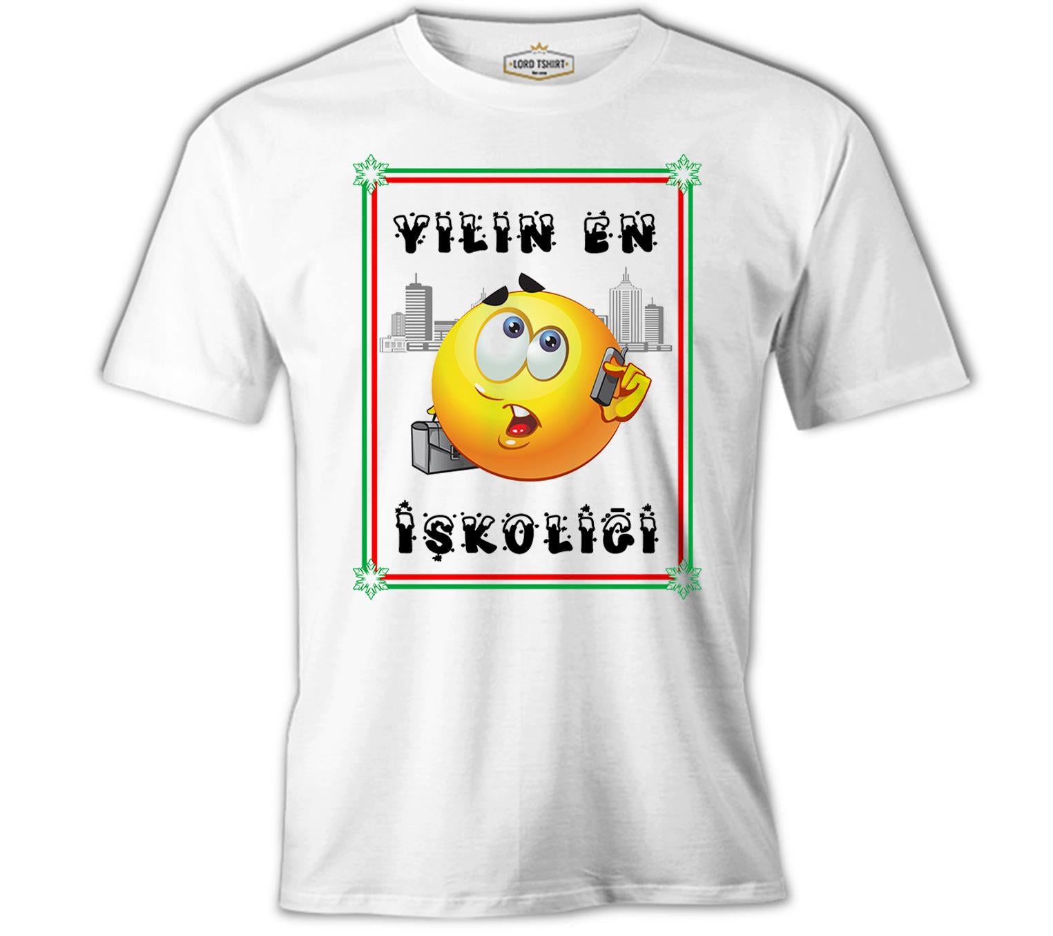 Yılın En İşkoliği Beyaz Erkek Tshirt