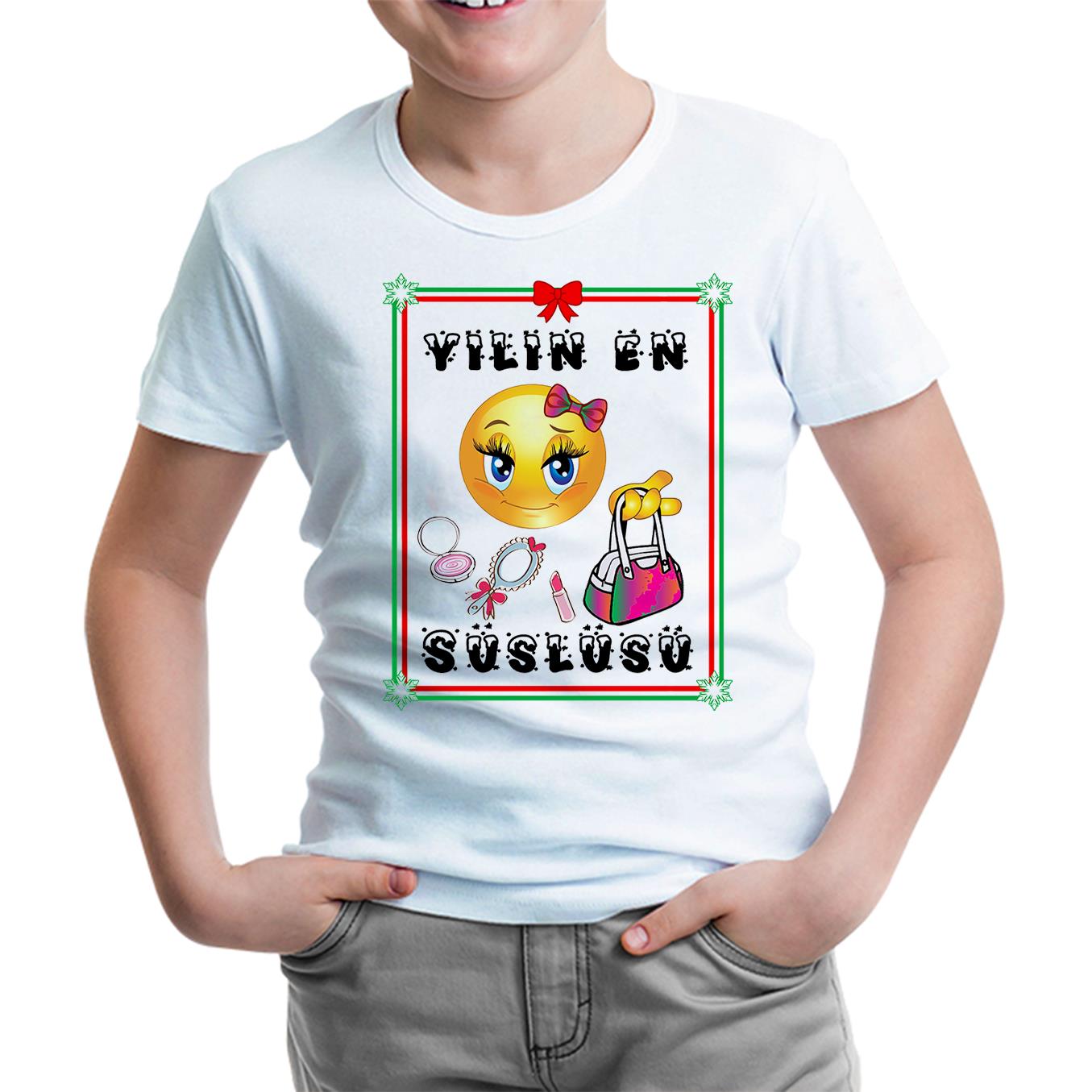 Yılın En Süslüsü Beyaz Çocuk Tshirt