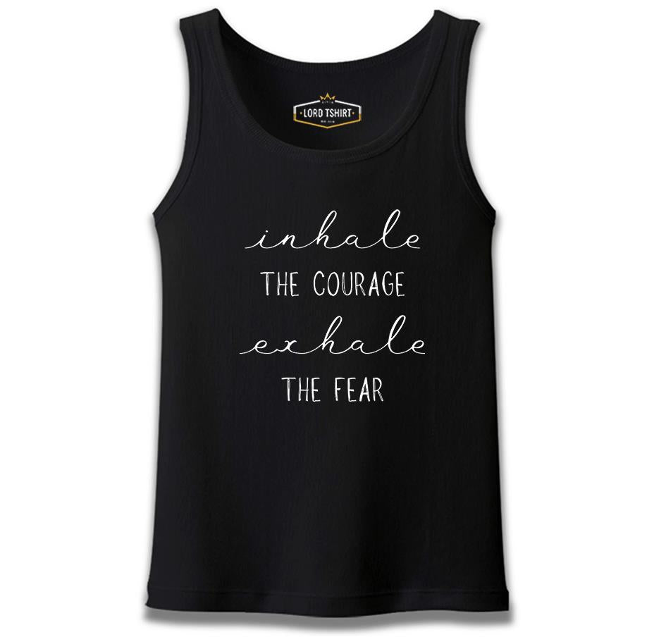 Yoga - Exhale the Fear Siyah Erkek Atlet