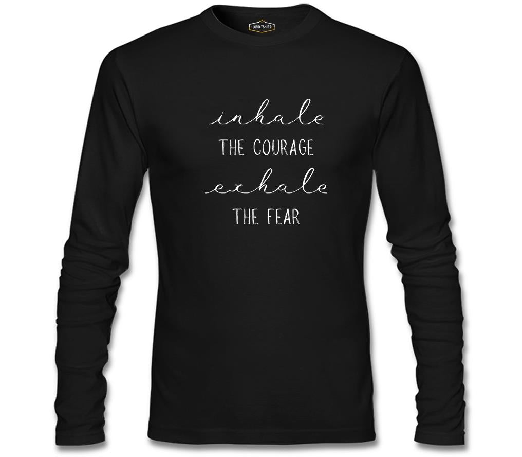 Yoga - Exhale the Fear Black Men's Sweatshirt