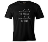 Yoga - Exhale the Fear Black Men's Tshirt