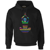 Yoga - Lines Black Men's Zipperless Hoodie