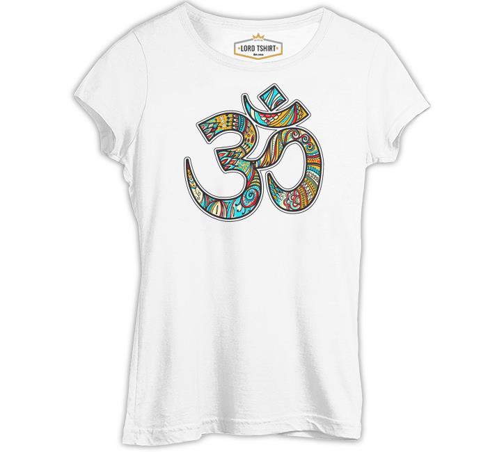 Yoga - Logo Beyaz Kadın Tshirt