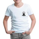 Yoga - Lotus Logo White Kids Tshirt
