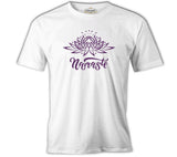Yoga - Lotus Namaste White Men's Tshirt