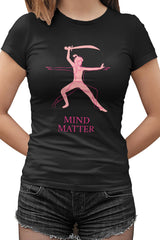 Yoga Mind Matter Siyah Kadın Tshirt