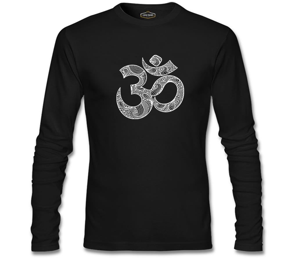 Yoga - Om Mandela Siyah Erkek Sweatshirt