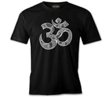 Yoga - Om Mandela Siyah Erkek Tshirt