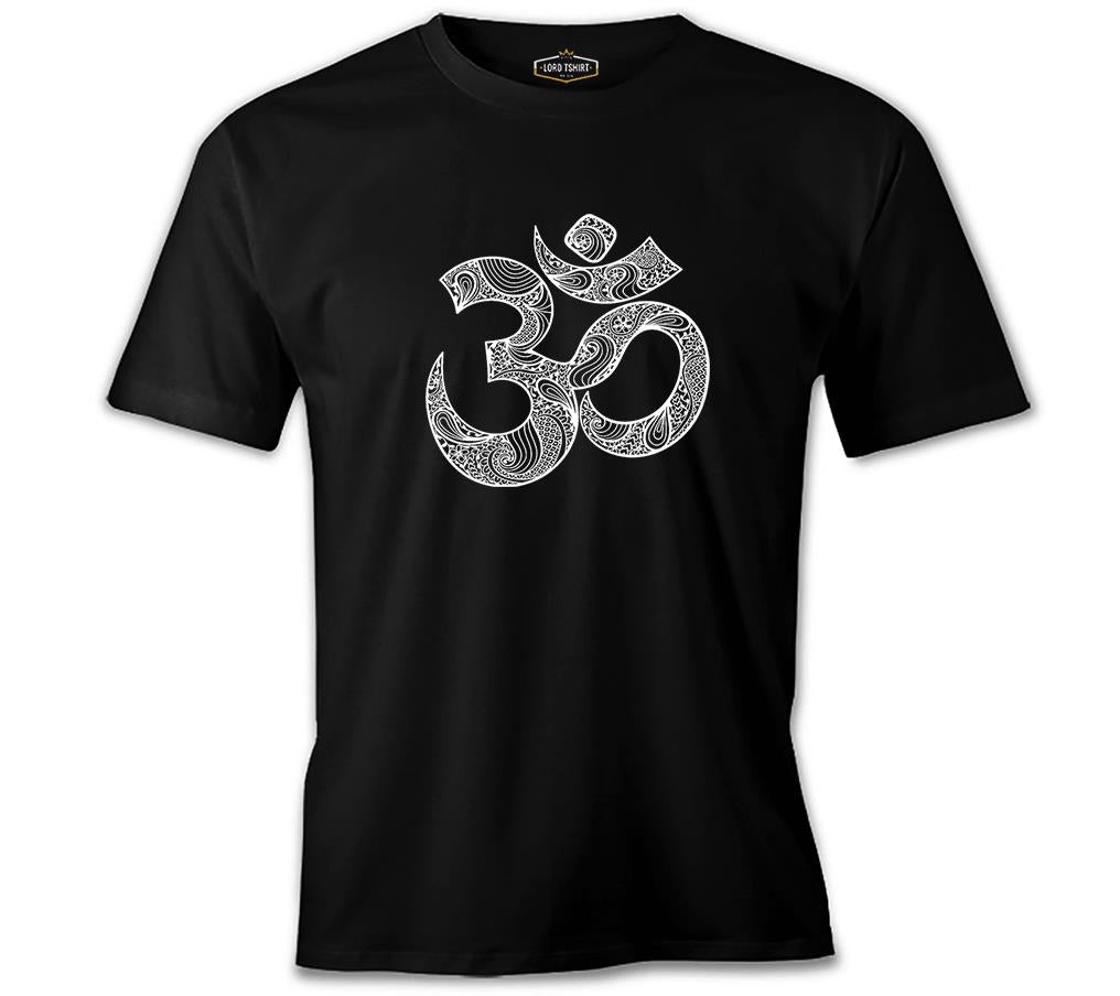 Yoga - Om Mandela Siyah Erkek Tshirt