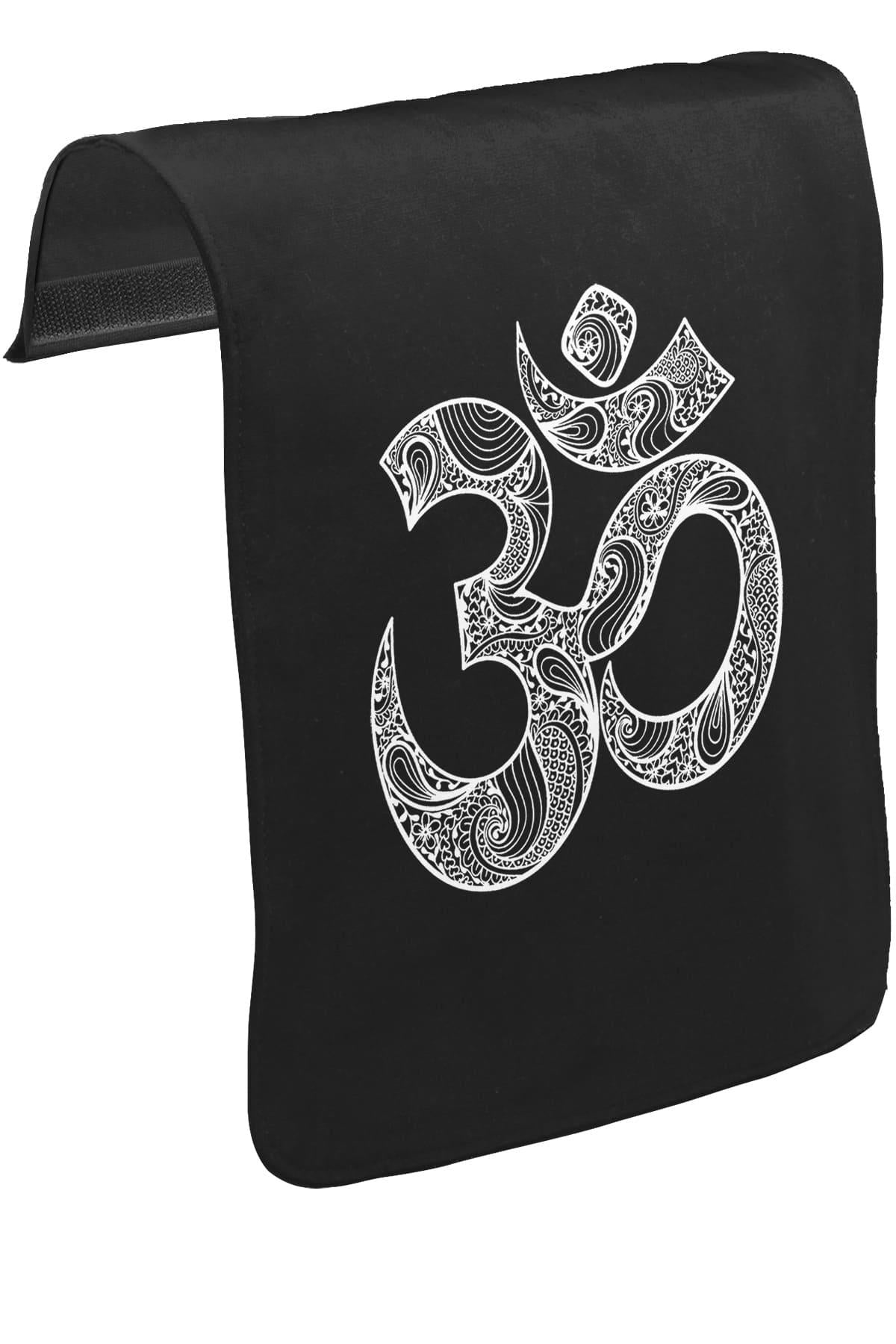 Yoga - Om Mandela Unisex Siyah Tak-Çıkar Postacı Çanta Kapağı CK-1651