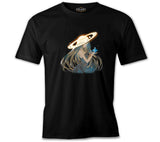 Yörünge Elmas Siyah Erkek Tshirt