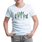You Get Stuck by a Cactus White Kids Tshirt