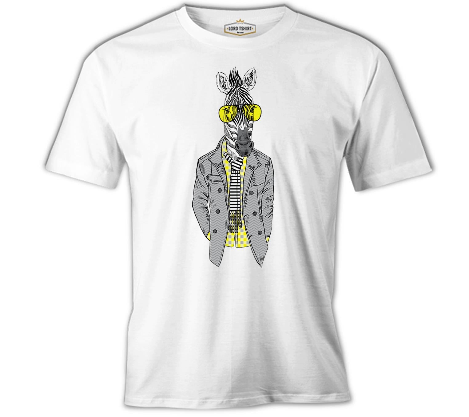 Zebra - Potikare White Men's T-Shirt 