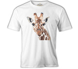 Giraffe - Face White Men's Tshirt 
