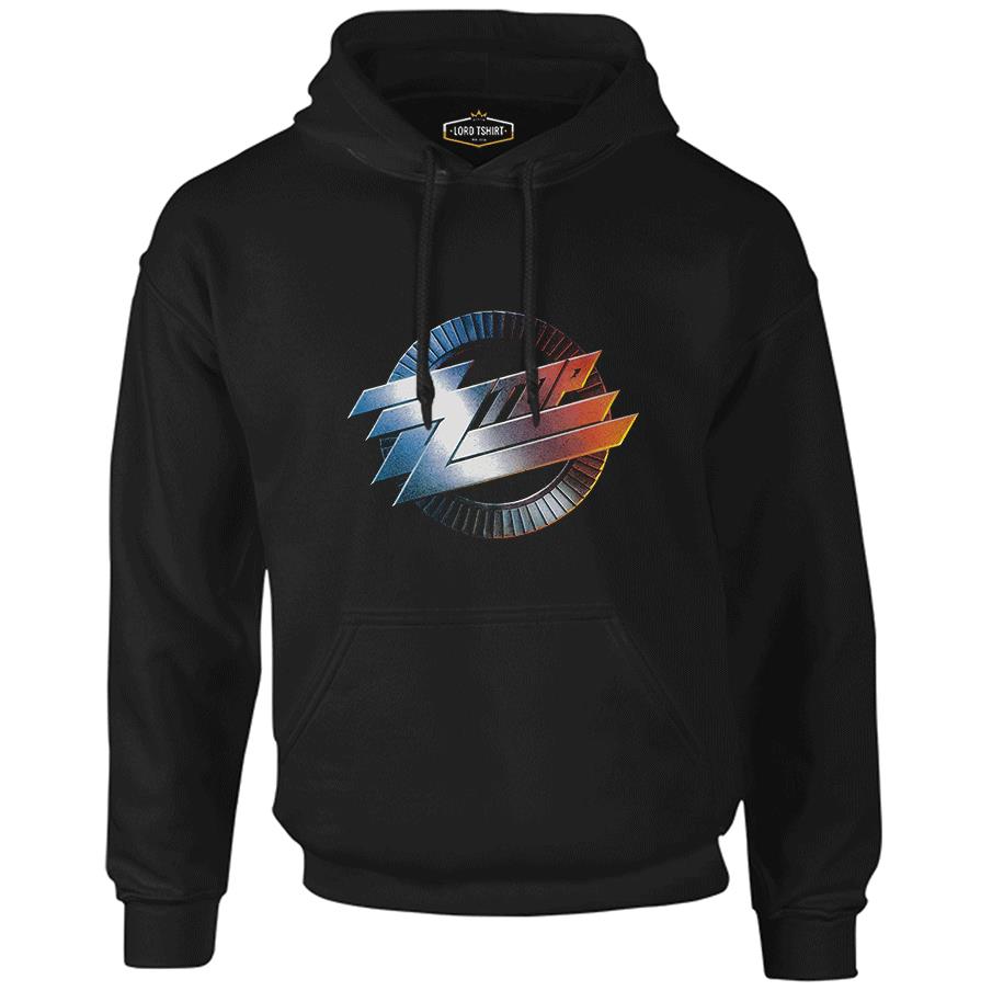 ZZ Top - Logo Siyah Erkek Fermuarsız Kapşonlu