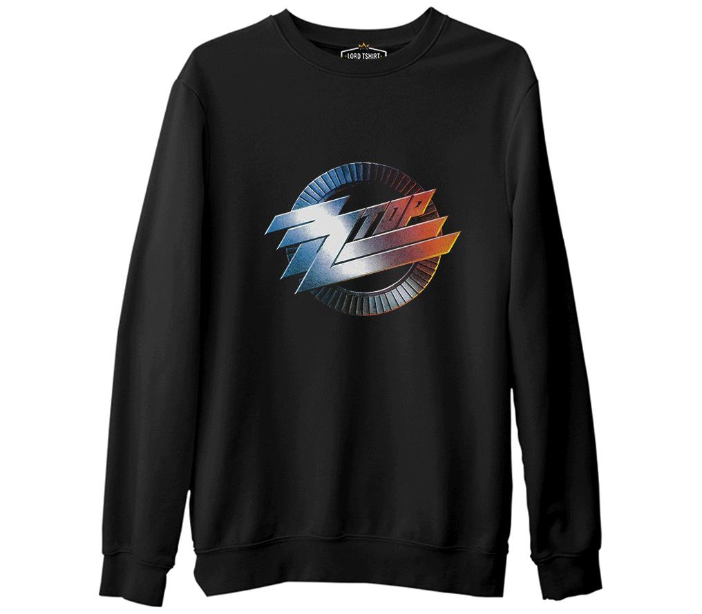 ZZ Top - Logo Black Men's Thick Sweatshirt