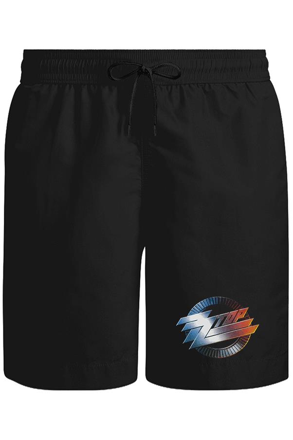 ZZ Top - Logo Unisex Siyah Şort