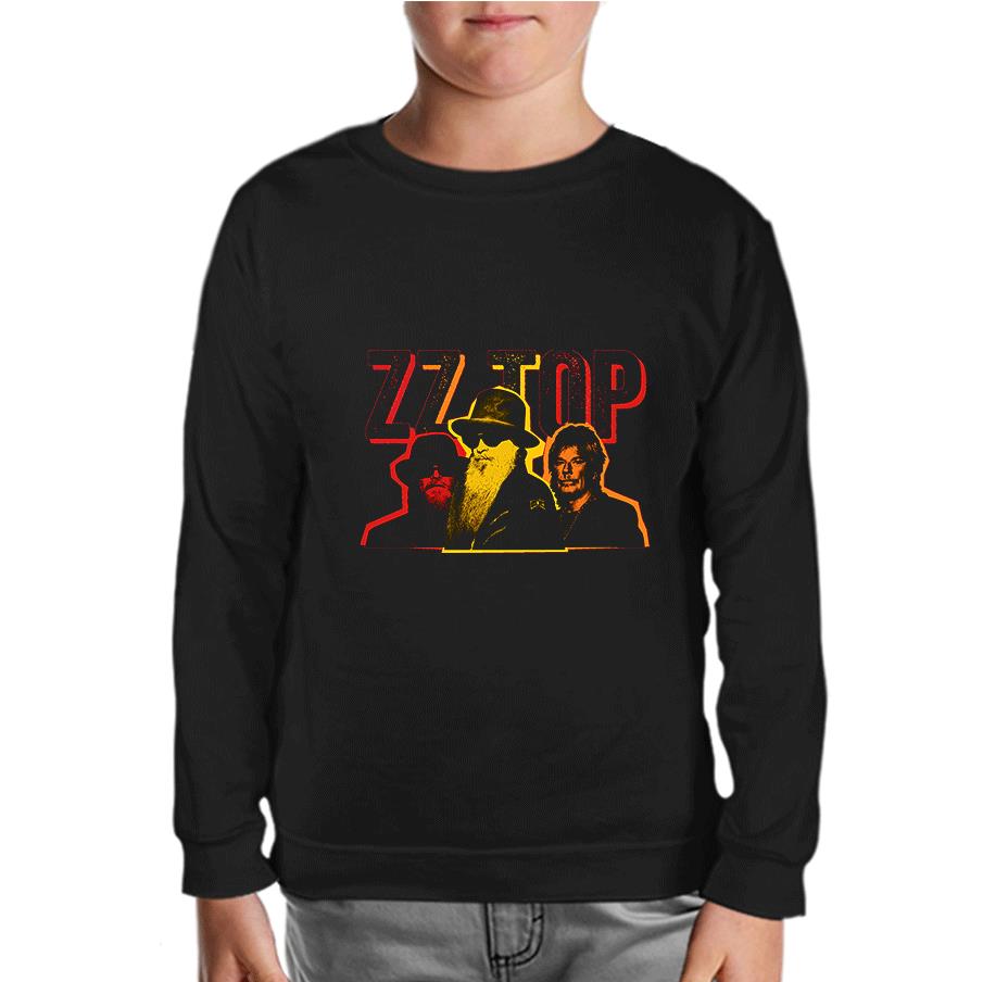 ZZ Top - Tribute Black Kids Sweatshirt