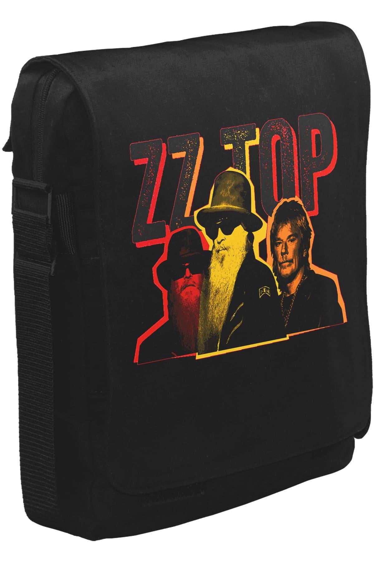 ZZ Top - Tribute Unisex Siyah Postacı Çanta