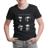 Alice in Chains - Group Siyah Çocuk Tshirt - Lord Tshirt