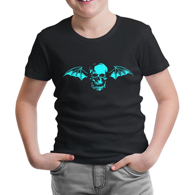 Avenged Sevenfold - Skull Logo Siyah Çocuk Tshirt - Lord Tshirt