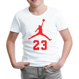 Basketball - Jordan 23 Beyaz Çocuk Tshirt - Lord Tshirt