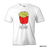 Best Friends - Patates Beyaz Erkek Tshirt - Lord Tshirt