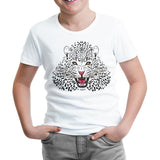 Beyaz Leopar Beyaz Çocuk Tshirt - Lord Tshirt