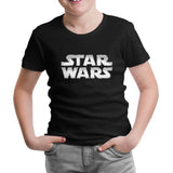Star Wars - Logo Metalik Siyah Çocuk Tshirt